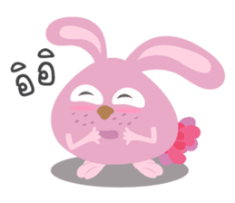 Gym bunny sticker #14314056