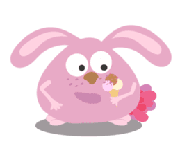 Gym bunny sticker #14314058
