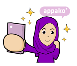 hi hijab sticker #14314185