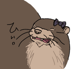 An otter is a chief director. sticker #14315340