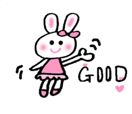 a kawaii kawaii rabbit sticker #14316150