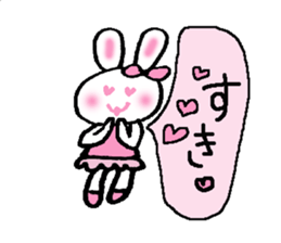 a kawaii kawaii rabbit sticker #14316151