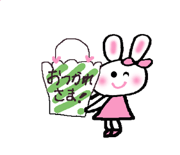 a kawaii kawaii rabbit sticker #14316152