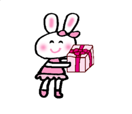 a kawaii kawaii rabbit sticker #14316153