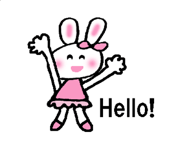 a kawaii kawaii rabbit sticker #14316157