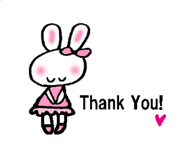 a kawaii kawaii rabbit sticker #14316159