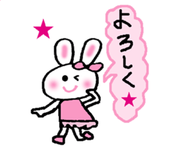 a kawaii kawaii rabbit sticker #14316160