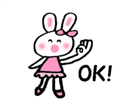 a kawaii kawaii rabbit sticker #14316163