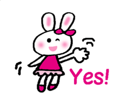 a kawaii kawaii rabbit sticker #14316169