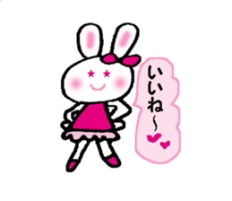 a kawaii kawaii rabbit sticker #14316174