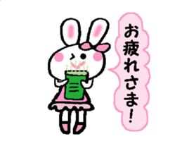 a kawaii kawaii rabbit sticker #14316175