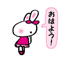 a kawaii kawaii rabbit sticker #14316177