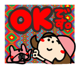 Pretty reaction 1 of a hat girl. sticker #14316683