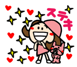 Pretty reaction 1 of a hat girl. sticker #14316684