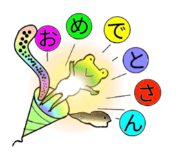 Naniwa frog 2 sticker #14316768