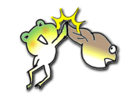 Naniwa frog 2 sticker #14316769