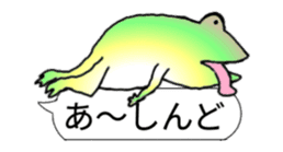 Naniwa frog 2 sticker #14316787