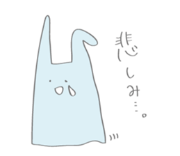 Mr.rabbit like plastic bag. sticker #14317607