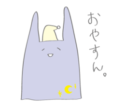 Mr.rabbit like plastic bag. sticker #14317611