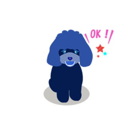 ToyPoodle Dog Berry's cute daily sticker sticker #14317839