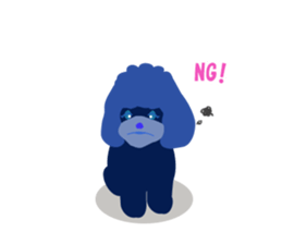 ToyPoodle Dog Berry's cute daily sticker sticker #14317840