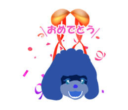 ToyPoodle Dog Berry's cute daily sticker sticker #14317843