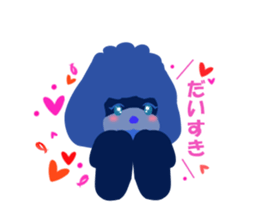 ToyPoodle Dog Berry's cute daily sticker sticker #14317851