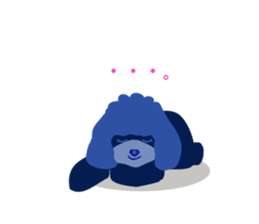 ToyPoodle Dog Berry's cute daily sticker sticker #14317857