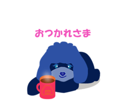 ToyPoodle Dog Berry's cute daily sticker sticker #14317862