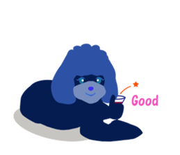 ToyPoodle Dog Berry's cute daily sticker sticker #14317866