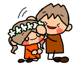 ORANGE chan and BROWN kun Jan.-Apr. sticker #14318122