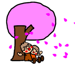 ORANGE chan and BROWN kun Jan.-Apr. sticker #14318128