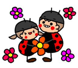 ORANGE chan and BROWN kun Jan.-Apr. sticker #14318131