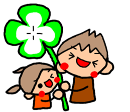 ORANGE chan and BROWN kun Jan.-Apr. sticker #14318132