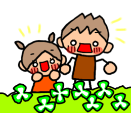 ORANGE chan and BROWN kun Jan.-Apr. sticker #14318133