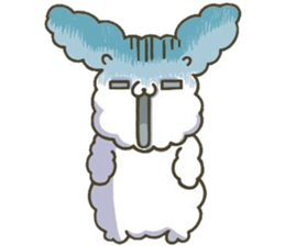 Rabbit sticker healed in winter sticker #14318548