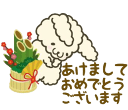 Rabbit sticker healed in winter sticker #14318572