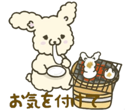 Rabbit sticker healed in winter sticker #14318576