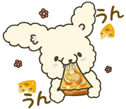 Rabbit sticker healed in winter sticker #14318577