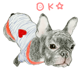 French bulldog & friends Sticker sticker #14320391