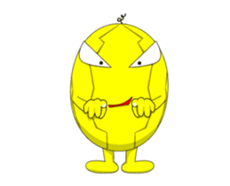 Yellow Melon dikdik sticker #14320612