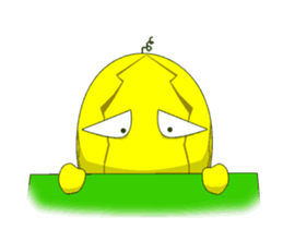 Yellow Melon dikdik sticker #14320616