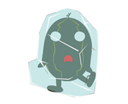 Yellow Melon dikdik sticker #14320620