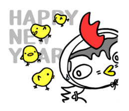 Cat New Year Cards sticker #14321915