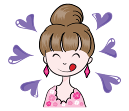 Big eye beauty sticker #14322289