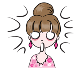 Big eye beauty sticker #14322290