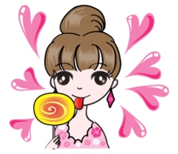 Big eye beauty sticker #14322292