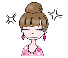 Big eye beauty sticker #14322293