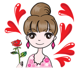 Big eye beauty sticker #14322296