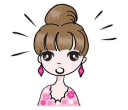 Big eye beauty sticker #14322298